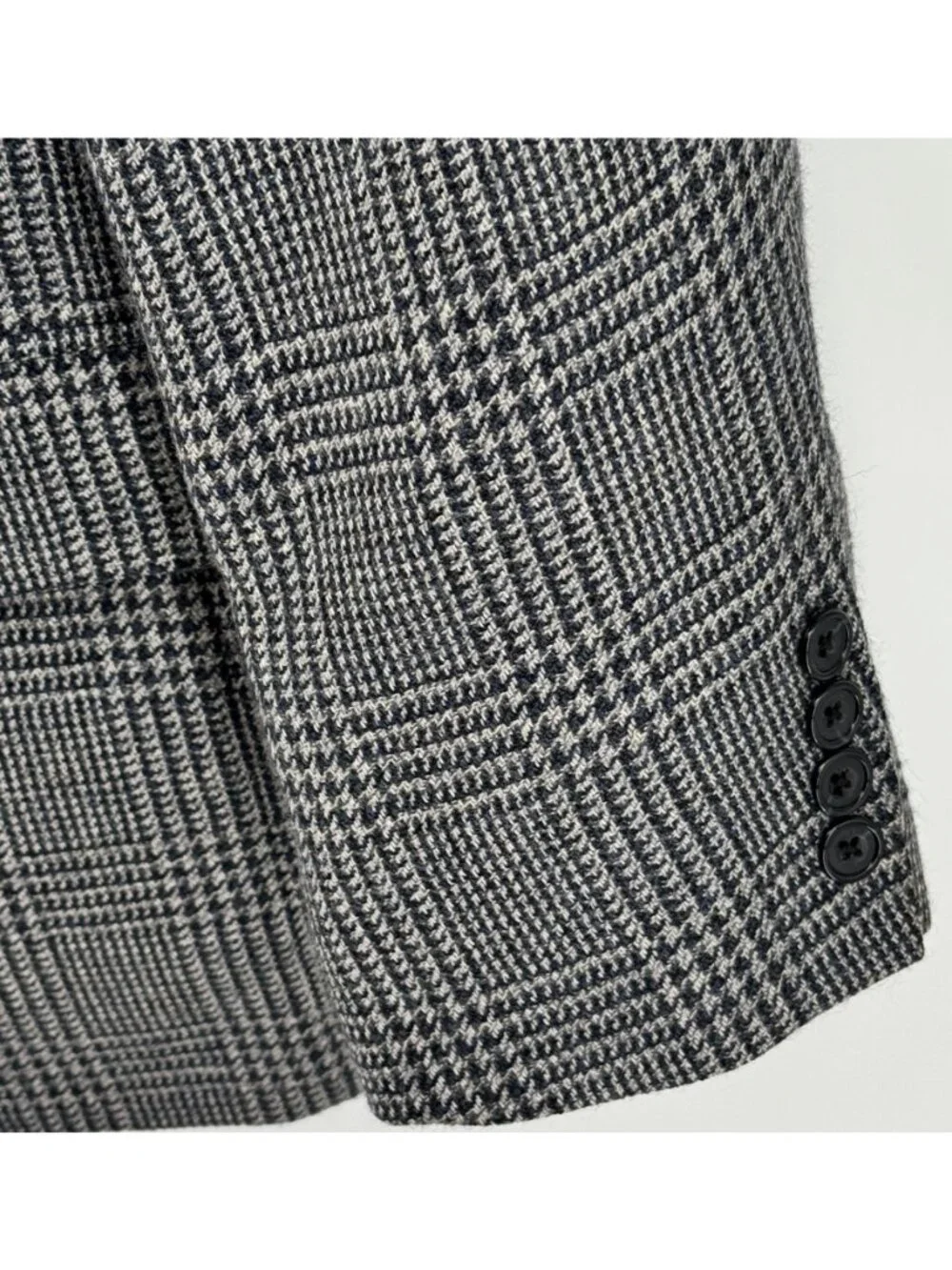 Oscar de la Renta Signature Men’s 44R Glen Plaid Wool Blazer Sport Coat